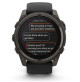 fēnix 8 – 51 mm -Solar -Sapphire - Carbon grey DLC titanium with Black/pebble grey silicone band - 010-02907-11 - Garmin